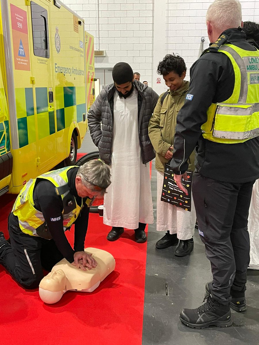 The @Ldn_Ambulance stand is always a popular one. Come and see round an ambulance, try your hand at CPR or talk to one of #TeamLAS #AFutureThatWorks