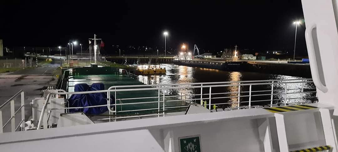 WorkingtonPort's tweet photo. Currently in Port is MV 'Arklow Cliff' from Lisbon discharging cement. #cargohandling #photooftheday #intermodalhub https://t.co/bhGzFTzsyb