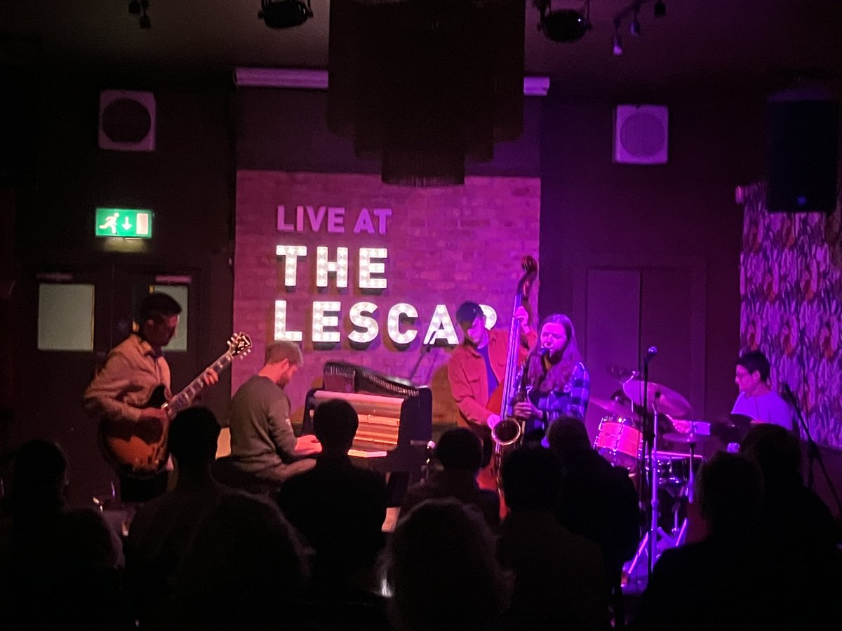 A really wonderful gig @TheLescar on Wednesday by @emmajohnsonsax’s Gravy Boat. Just a really great sound, compositions, and brilliant playing. It’s a fantastic band, and you must see them, they’re on tour currently including @nqjazzmcr and @wakefieldjazz