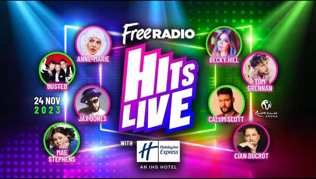 Me and kids are going to @hitslive again this evening. I'm so excited to finally see Tom Grennan live and looking forward to Becky Hill and Cian Ducrot too! #freeradio