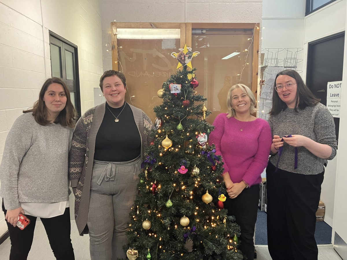 It’s the most wonderful time of the year! Christmas @CTYI. Bentley and Abby at the top of the tree and other staff members pets also recognised @OrlaDunne10 @hazel_skinner @SpillzHinch @DCU