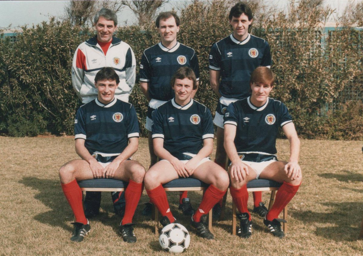 davstu11's tweet image. The Dundee United contingent assemble for the 1986 World Cup.