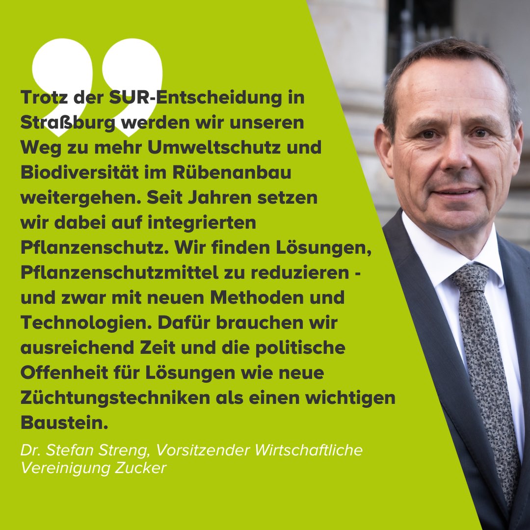 Auch nach der Entscheidung zur #SUR in dieser Woche: wir arbeiten weiter an neuen Technologien und Methoden für mehr #Umweltschutz.