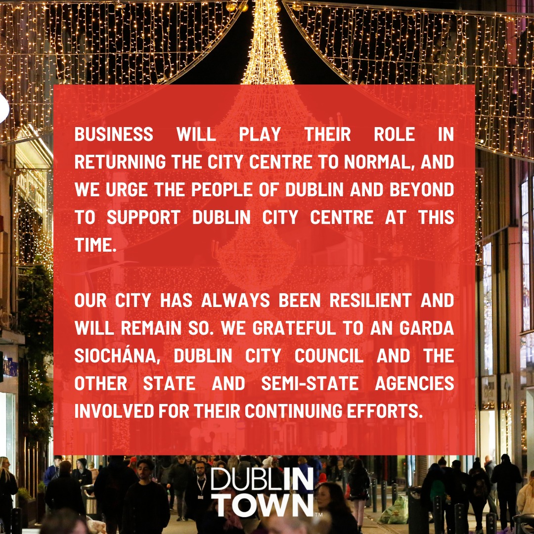 DublinTown's tweet photo. Statement from DublinTown https://t.co/PSTeEFxXzC