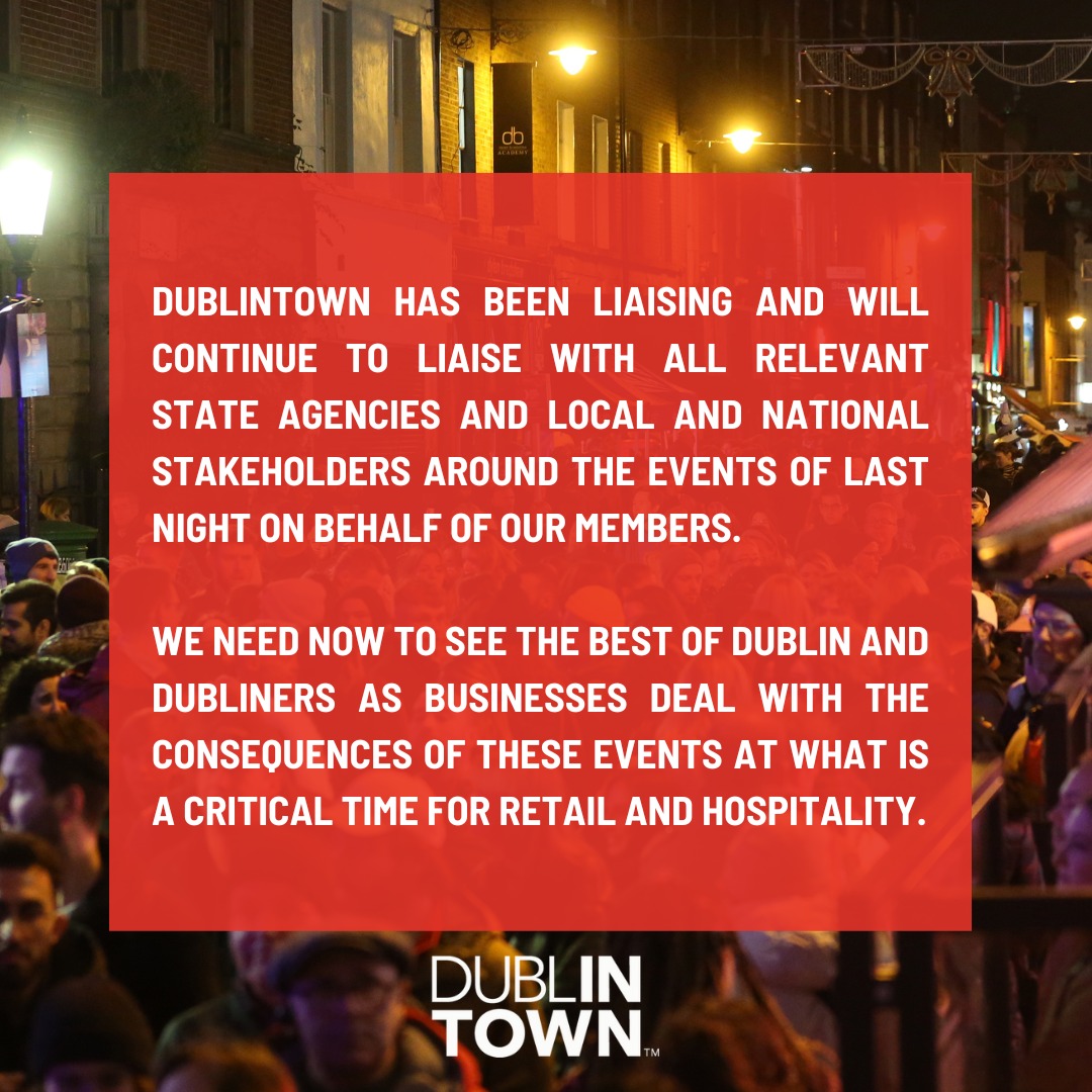 DublinTown's tweet photo. Statement from DublinTown https://t.co/PSTeEFxXzC