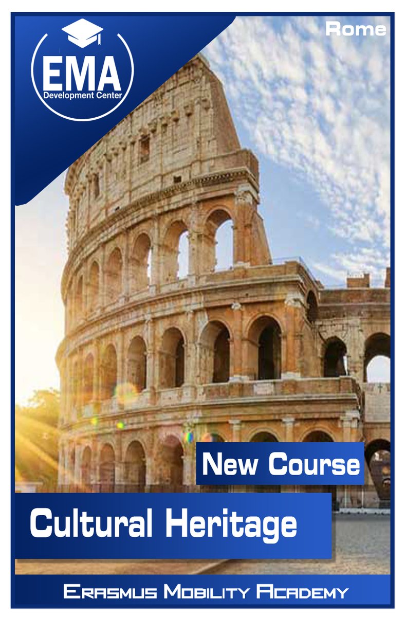 NEW COURSE
Embark on a transformative journey to explore Rome's cultural heritage and contribute to a shared European identity. 
erasmusmobilityacademy.com/.../cultural..…