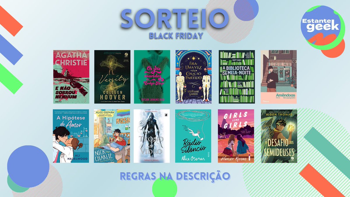 aestantegeek's tweet photo. 🚀 SORTEIO DE BLACK FRIDAY 🚀

🏆 PRÊMIO: Um dos livros da imagem

Regras:
→Seguir @aestantegeek 
→Dar RT e curtida neste tweet
→Dar RT e curtida no fixado

📨 Resultado: 01/12

Aproveita que o Kindle UNLIMITED tá 1,99 por 3 MESES!
🔗https://t.co/MnKrLIq0a5 https://t.co/oFwGa5AH7G