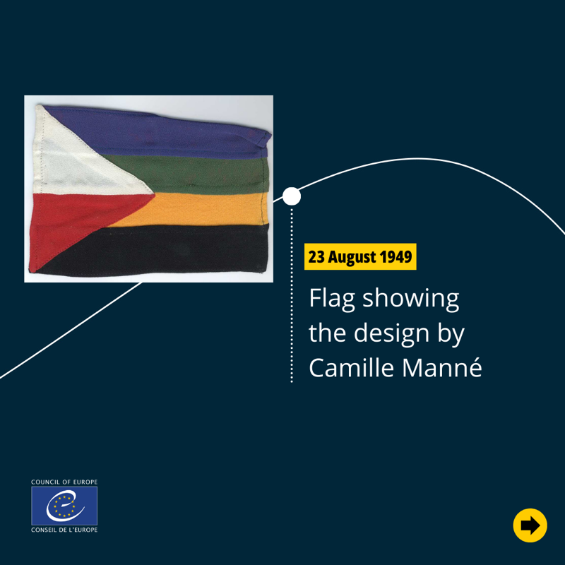 coe's tweet photo. 🇪🇺 Do you know the story behind the #EuropeanFlag? 🇪🇺
⭐️ Against the background of blue sky, the 12 stars form a circle, symbolising union.
#OnThisDay in 1955, the Council of Europe’s Committee of Ministers adopted the star-studded flag.
Discover some proposed designs ⤵️