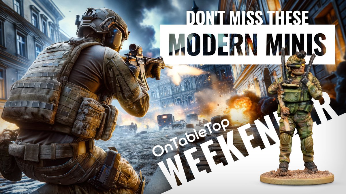 ontabletop's tweet image. Let's get stuck into the #OTTWeekender where we get inspired by the awesome new miniatures coming out of Spectre Miniatures for their new edition - a good way to get that #CallOfDuty vibe on the tabletop? youtube.com/watch?v=JdY1hO…