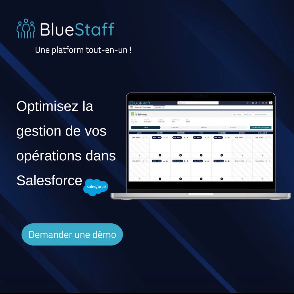 guiminiHQ's tweet photo. 🤯 #ESN Gérer vos consultants vous semble un casse-tête ?
🚀 Explorez #Bluestaff pour une gestion complète des opérations : staffing, suivi commercial, facturation.
💥 Simplifiez la #gestion de vos ressources 👉 https://t.co/gsZ3y5iAGb
#SaaS #recrutement #staffing #salesforce https://t.co/Fmne9dqBVf