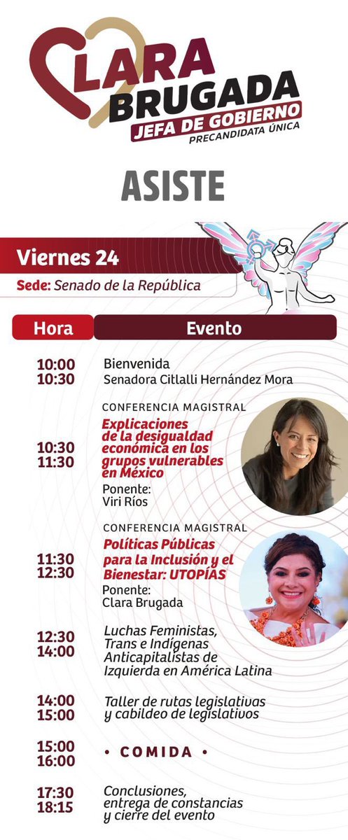kenialopezr's tweet photo. Alerta‼️ 

Hoy estará la señora @ClaraBrugadaM que en 9 años gobernando Iztapalapa ha negado el derecho humano al Agua y a la Seguridad. 

Usarán recursos públicos del SENADO y lo voy a DENUNCIAR. @CitlaHM lo que hacen es ILEGAL.

Van a perder la CDMX por ilegales y corruptos. https://t.co/ZrxzudgF2m