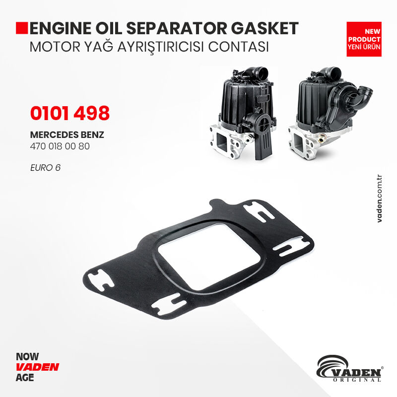 WEEK 47 NEW PRODUCTS
2023 - 47. HAFTA YENİ ÜRÜNLER

ENGINE OIL SPARATOR KIT
0101 499

MERCEDES BENZ
470 010 04 62
+
470 010 28 70
+
470 018 00 80

NEW BUS TYPE

EURO 6

vaden.com.tr/tr/Products/De…
vaden.com.tr

#vaden #nowvadenage #compressor #airbrakecompressor #bremse