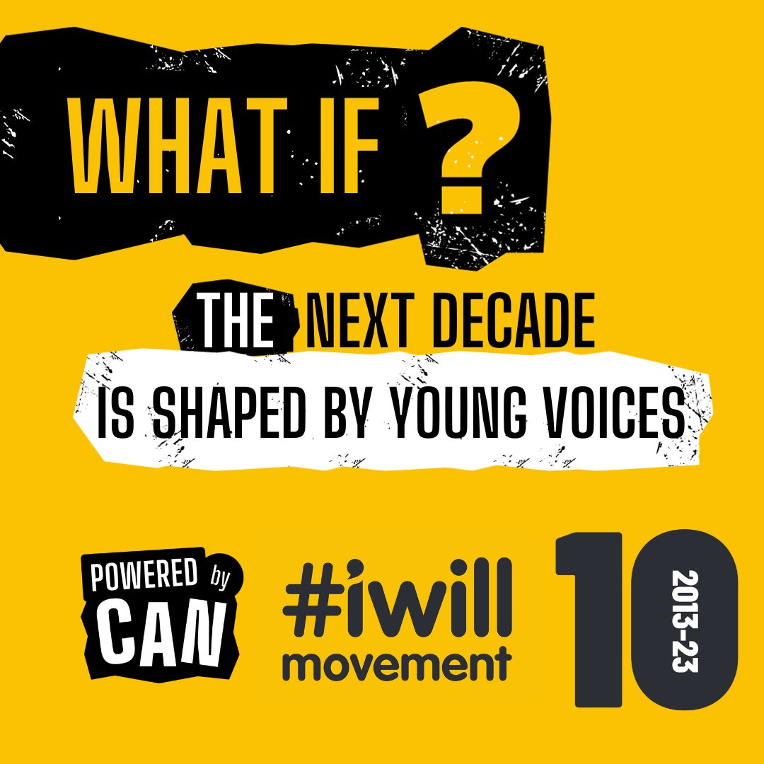 pbcanofficial's tweet photo. What if... the next decade is shaped by young voices❓
It's the final day of #iwill week and we're asking does the prospect of a future shaped by young voices excite or scare you? 🌱
⚡️⚡️⚡️⚡️⚡️
#iwillweek23 #powerofyouth #iwillmovement https://t.co/wZ7gJe1aBh