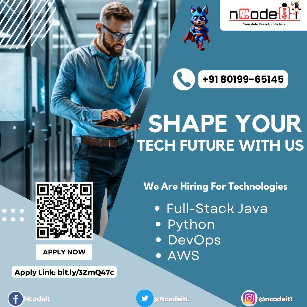 NcodeitL's tweet photo. We're hiring!

Join our Job-Oriented Program = https://t.co/XJXSs5AeiR 

For more updates, join Telegram Channel: https://t.co/G0ZkYjhYCb 
WhatsApp Group: https://t.co/69xh9neZhg 

#jobtraining #skills #itskills #itstaffing #staffing #jobs #ncodeit https://t.co/Lw6T8lxDtI