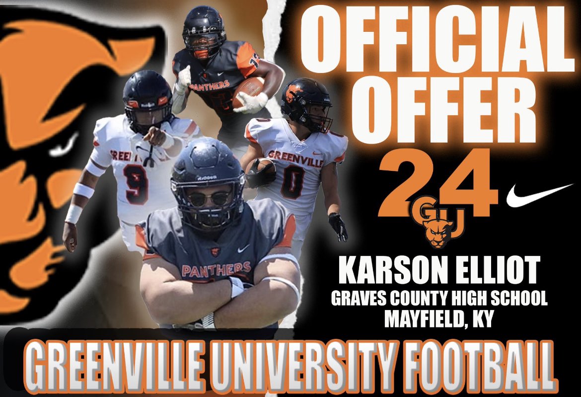 Blessed to have received my first offer from <a href="/EMAPFootball/">Greenville University Football</a> 
<a href="/jjwakka/">Coach Justin Walker</a> <a href="/lancegregory1/">lance gregory</a> <a href="/BigKempin50/">Nick Kemp</a> <a href="/khelliott22/">Khristain Elliott</a>