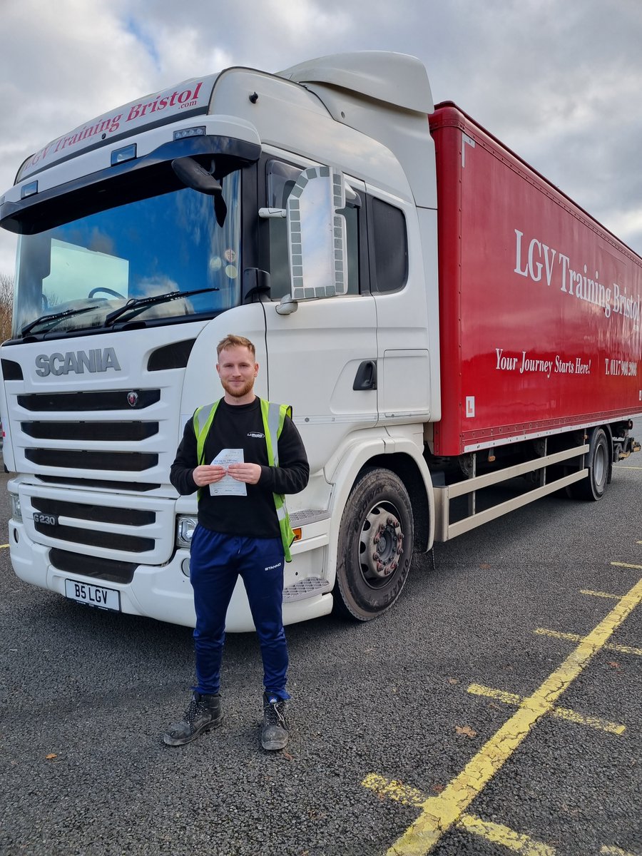 Congratulations to Cameron, on a well deserved first time, Cat.C test pass today and with no driving faults whatsoever. Keep up the safe driving mate. We wish you all the very best for the future! LGVTrainingBristol.com #YourJourneyStartsHere