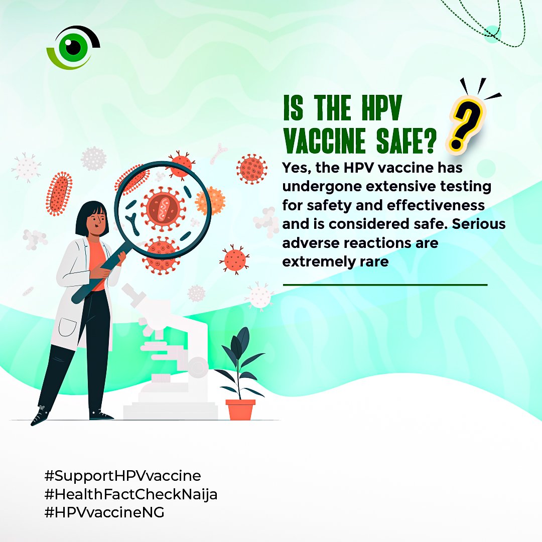 Regular screenings/vaccinations can go a long way in saving lives & preventing unnecessary suffering, lets work together to promote the HPV vaccine & ensure that more lives are protected especially those of our girls/women.
@nighealthwatch
#SupportHPVvaccine #HealthFactCheckNaija