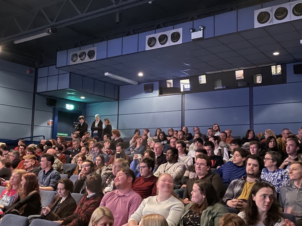 BadWolf_TV's tweet photo. Yesterday’s #DoctorWhoDay was truly out of this world!

After a screening &amp; panel for @WGCulture, we hosted a packed screening for @RTSCymruWales, followed by a Q&amp;A with Jane Tranter, @russelldavies63, @SteffanPowell, and some truly inspiring trainees from @ScreenAllianceW! https://t.co/2ALIfJdzc3