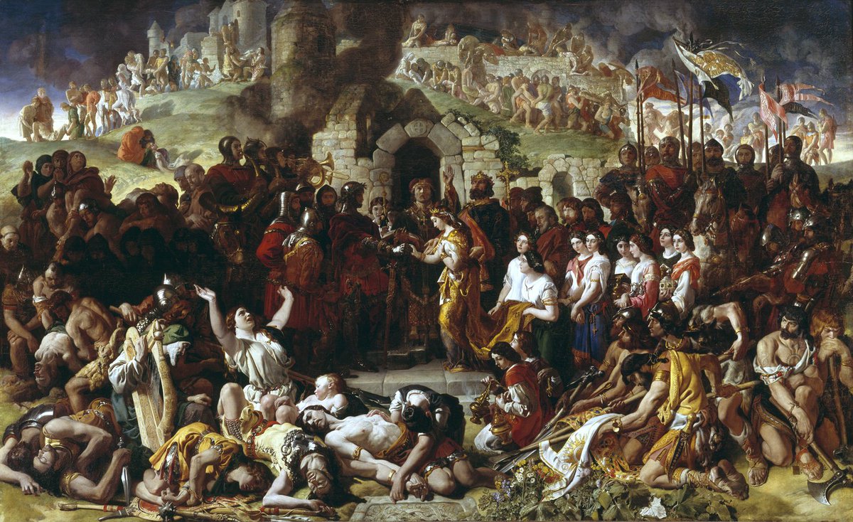 fir_bolg's tweet photo. 'the marriage of strongbow and aoife' (1854) by daniel maclise https://t.co/k5Ggg70vJT