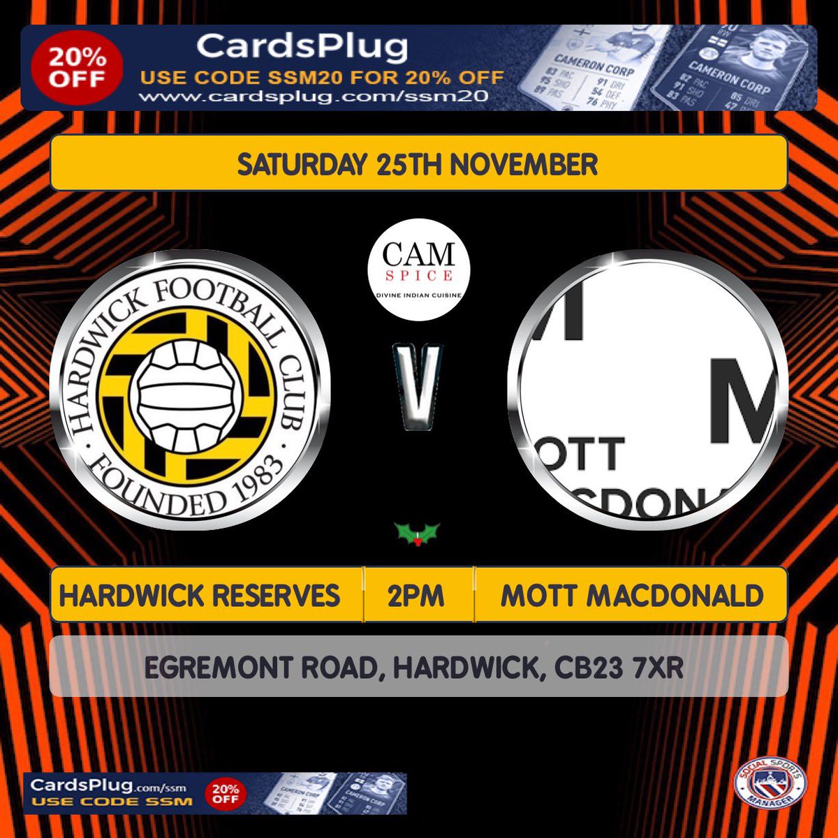 Hardwick FC (@hardwickfc) on Twitter photo Our reserves are back at home and welcome <a href="/MottMacFC/">Mott Mac FC</a>
Always a brilliant game 💛🖤
<a href="/squeezefootball/">Squeeze</a> <a href="/CambsLeague/">Cambs County League</a> <a href="/nonleague91/">Nonleague91</a> <a href="/camspice01/">Cam Spice</a> Our reserves are back at home and welcome <a href="/MottMacFC/">Mott Mac FC</a>
Always a brilliant game 💛🖤
<a href="/squeezefootball/">Squeeze</a> <a href="/CambsLeague/">Cambs County League</a> <a href="/nonleague91/">Nonleague91</a> <a href="/camspice01/">Cam Spice</a>