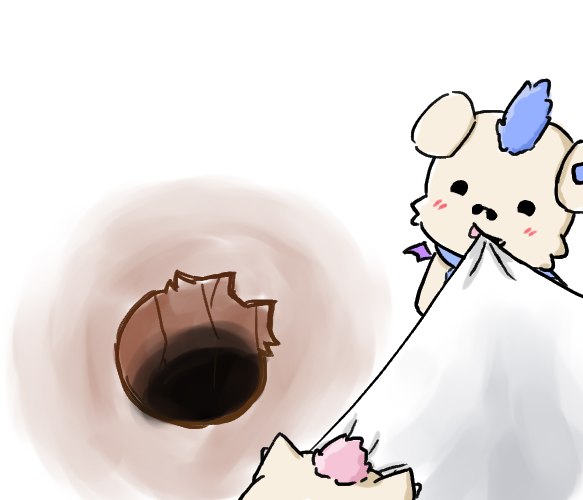 フワワ・アビスガード ,モココ・アビスガード 「NICE CATCH #FWMCMORNING #FWMCpix」|あめれうのイラスト