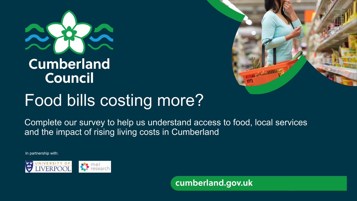 If you buy the weekly food shop for your household, please complete our short, anonymous survey.  By taking part, you will be helping us better understand where support needs to be directed - and as a thank you, you have the chance to win a gift voucher of up to £100.
For more