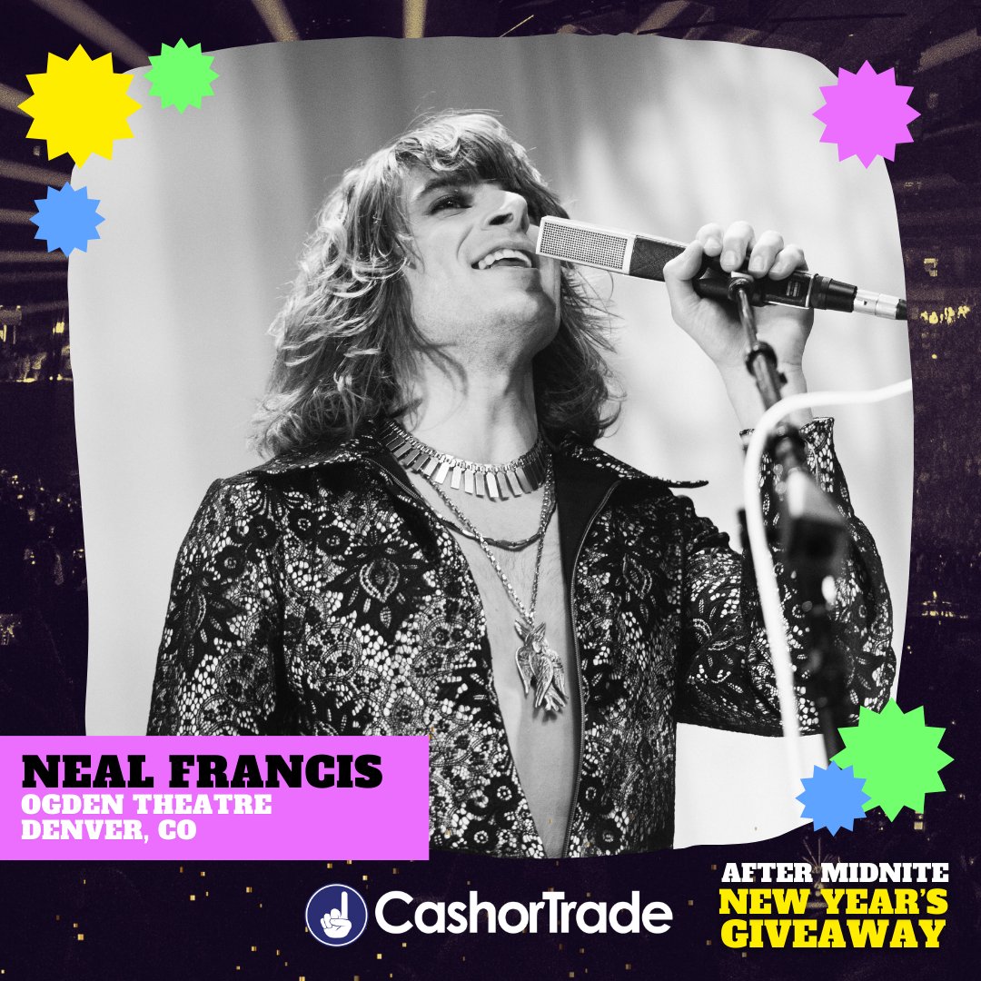 CashorTrade's tweet photo. @thenealfrancis plays the #OgdenTheatre in Denver, CO this New Year's Eve! We've teamed up to give away a pair of GA tickets for the 12/31 show through #CashorTrade's After Midnite New Year's #Giveaway.
β¨ ENTER TO WIN β¨
https://t.co/Qu0hiVJQXt
#embracetheface #nealfrancis https://t.co/yC3Ek7cQpU