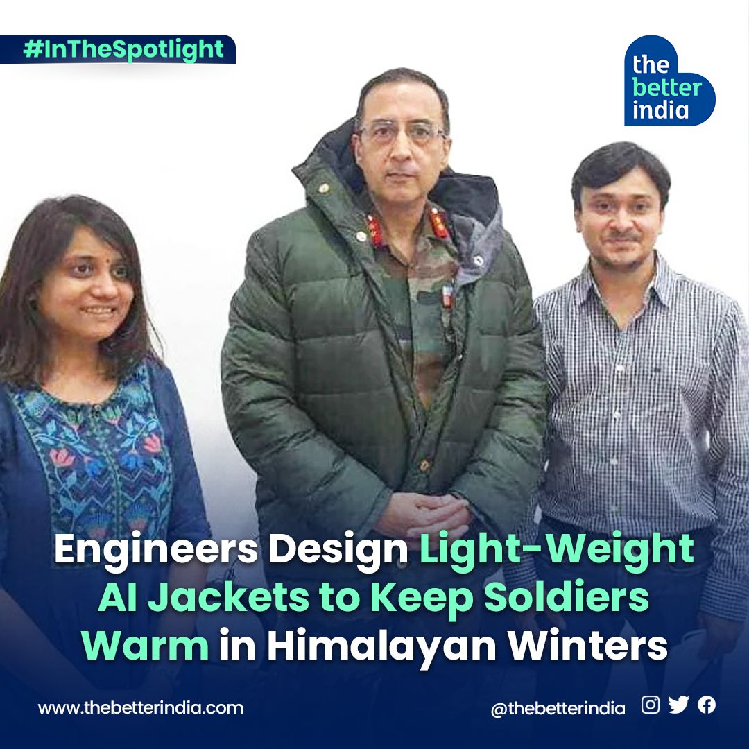 Now AI could help our soldiers stay warm in the biting cold of Himalayan winters.

#AI #Innovation #SmartTextiles #IndianArmedForces #InnovationInTech #IndianInnovation #DefenseTech
