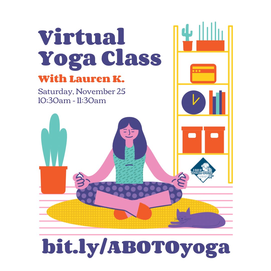 ☀️Tomorrow morning!🧘🏾‍♀️Join us wherever you are for a virtual yoga class to start the weekend! 💆🏻All skill levels welcome, and you can choose whether to turn your camera on or leave it off! Register at bit.ly/ABOTOyoga

#namaste #virtualyoga #yoga #yogafundraiser