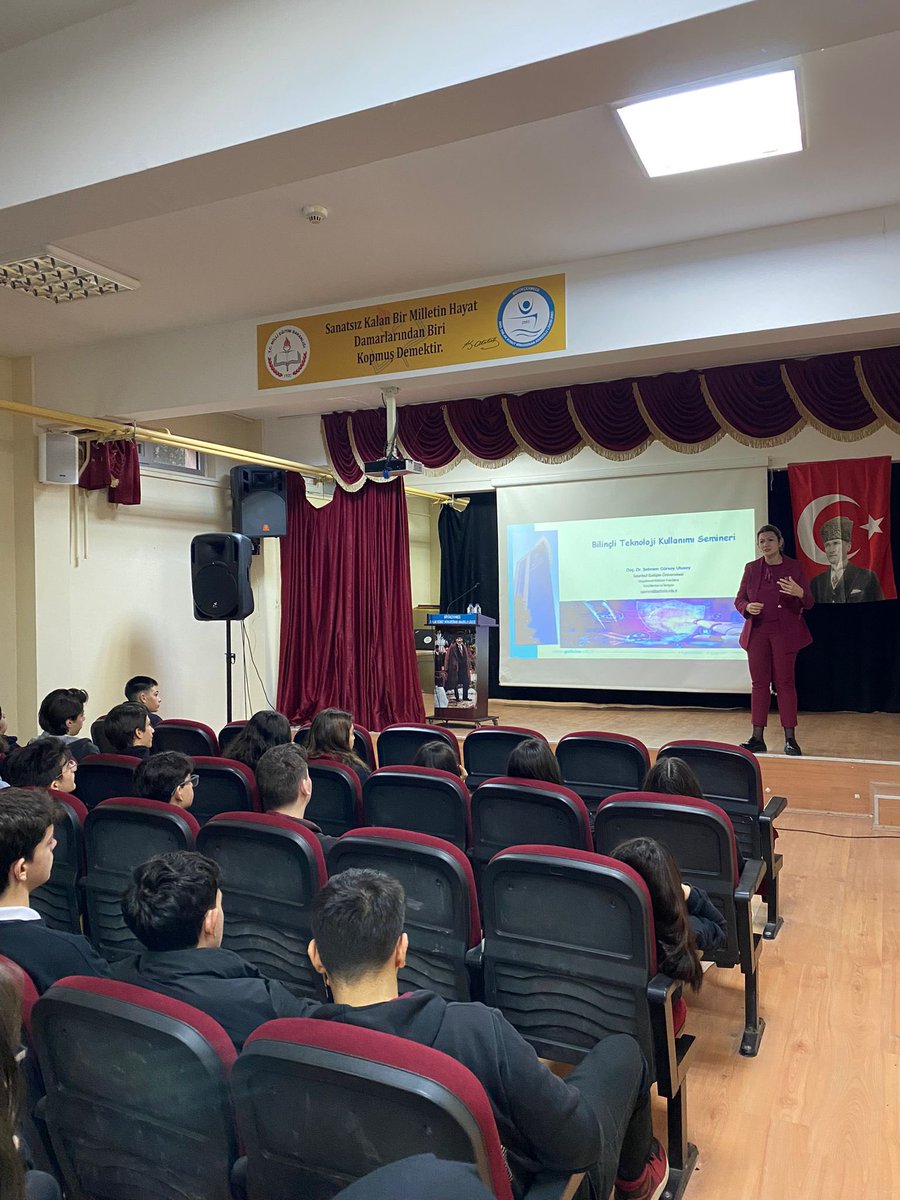 Gelişim Üniversitesi Doç. Dr. Şebnem GÜRSOY ULUSOY tarafından öğrencilerimize ‘Bilinçli Teknoloji Kullanımı ‘konulu seminer yapılmıştır. Öğrencilerimizde yaratıkları farkındalık için teşekkür ederiz.