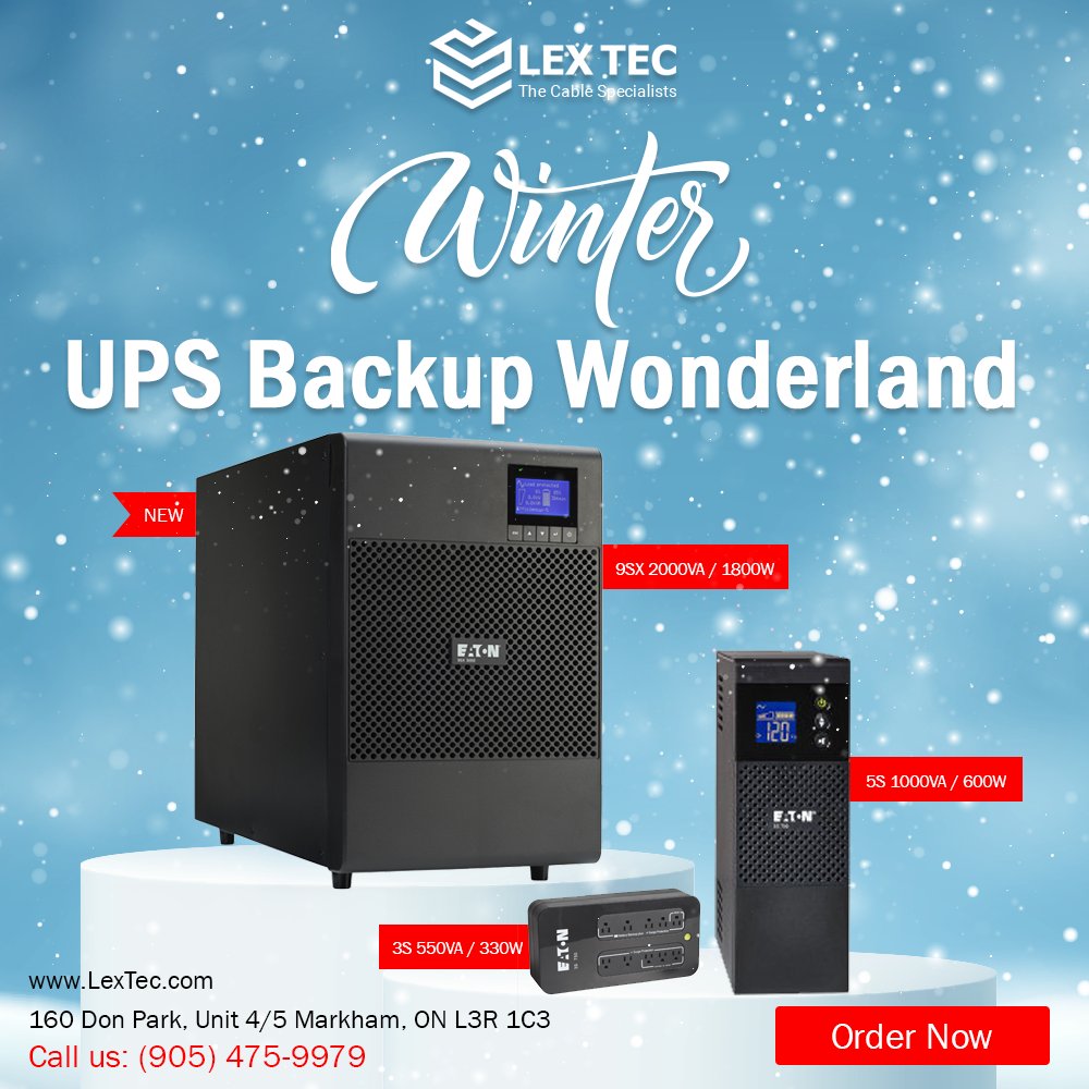 LexTecInc's tweet photo. Winter with LexTec's unbeatable prices on UPS Backup. Stay powered up with the best in the game. ❄️🔋 Contact us for bulk orders at (905) 475-9979 or visit https://t.co/BU7ZHQsy4x. #UPSEmpower #PowerProtection #ReliableUPS #BackupYourPower #StayOnline #UninterruptedPower https://t.co/SpIXUUI8xc