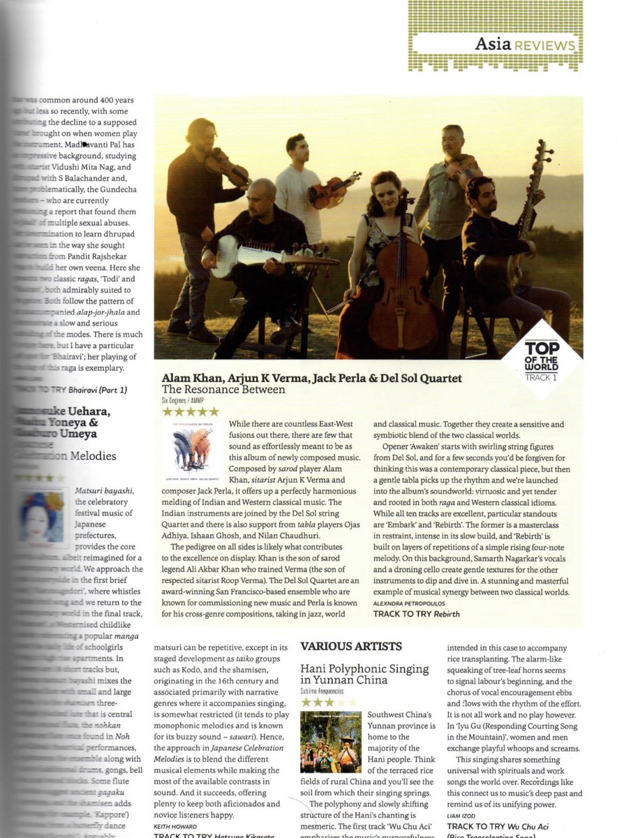 Thank you @SonglinesMag for the 5 star review of “The Resonanxe Between”. We are honored 🙏🏽