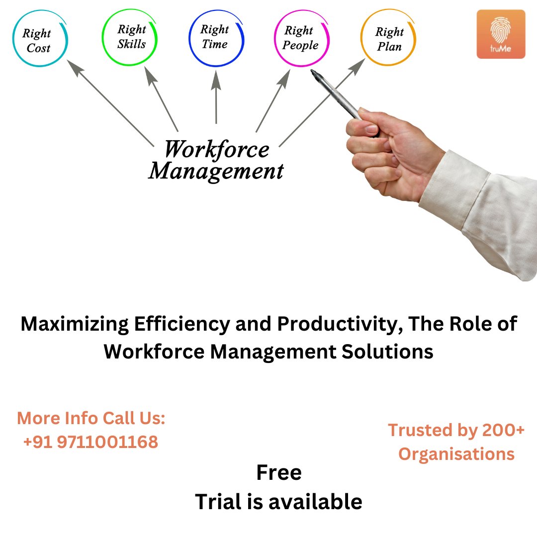 truMe_io's tweet photo. In today’s dynamic business environment, where change is constant and competition is fierce, effective workforce management is an absolute necessity for organizations.
Learn More: https://t.co/NPJUc7SLkB
#truMe #workforcemanagement https://t.co/WKBbxWfxSR