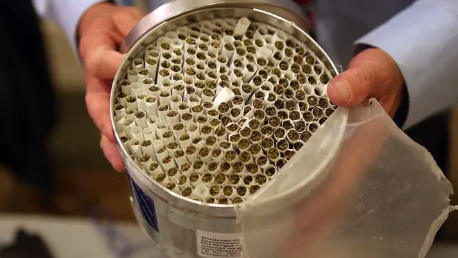 Wrenbird___'s tweet photo. @AliceAvizandum They will never serve as much cunt as the can of 300 US Government issued prerolled joints. 13 people have been prescribed them since the mid-70s, in a study on the medical use of marijuana. Sadly they are made of Mississippi State University cannabis weak as stuff from the 70s. https://t.co/qhQpcsCyWO