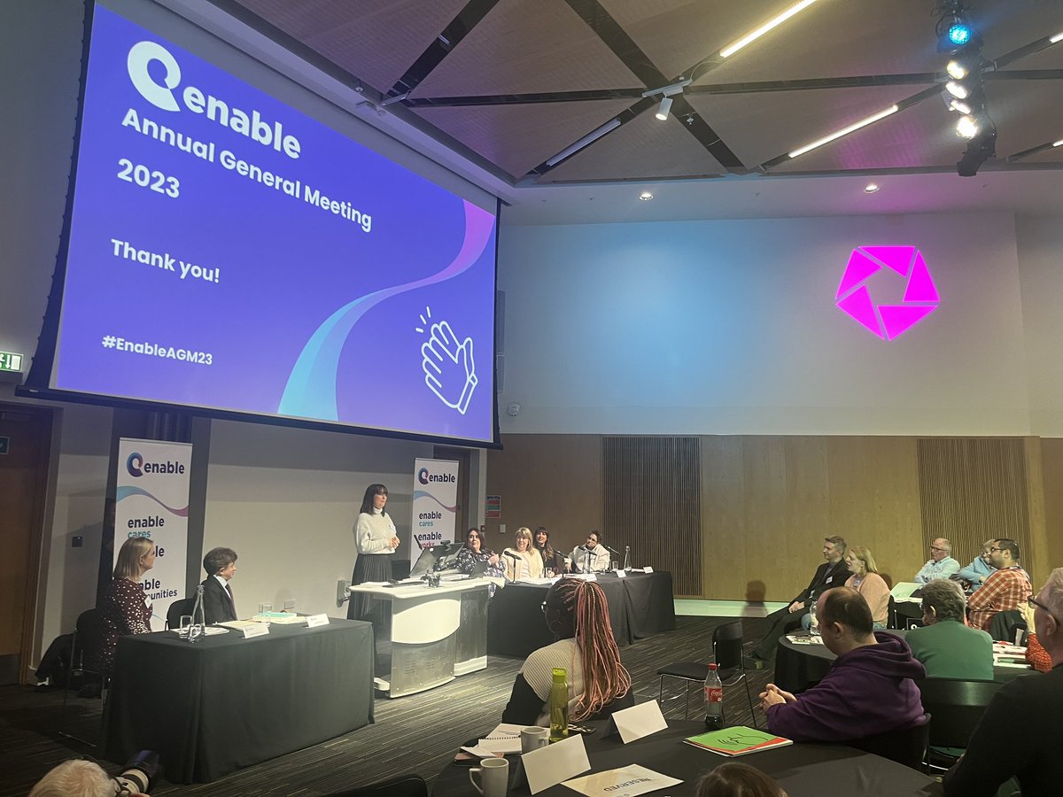 .@Katie_ENABLE closes our #EnableAGM23 as we look forward to our 70th anniversary year in 2024, as we continue to work for #equality, inclusion and human rights