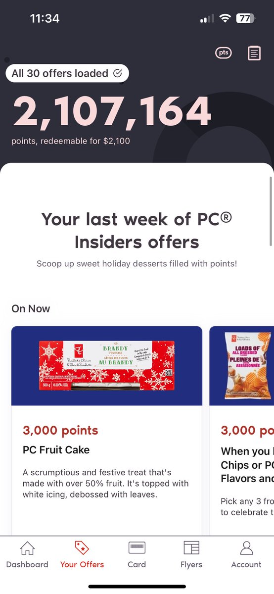 Zoyazoy102's tweet photo. @pc_optimum after saving for 1 whole year. I just got informed my account is frozen and cannot redeem my points. Right before the bonus event. Please tell me this is not a coincidence. https://t.co/FxNju3NmFy
