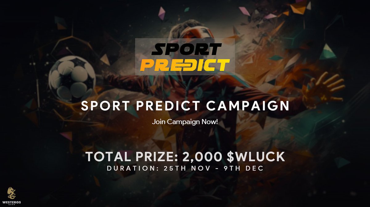 WesterosCity's tweet image. 💰 Sport Predict Campaign is LIVE 💰

👉 taskx.io/campaign/detai…

⌚️ Duration: 24 Nov to 9 Dec
🚀 Participate:
💰 Reward: 2,000 $wLUCK
✅ Selection: Top 20 Participants

Ready to support your favorite team ? Join our campaign 🥳

#Westeros #Airdrop #RENEC