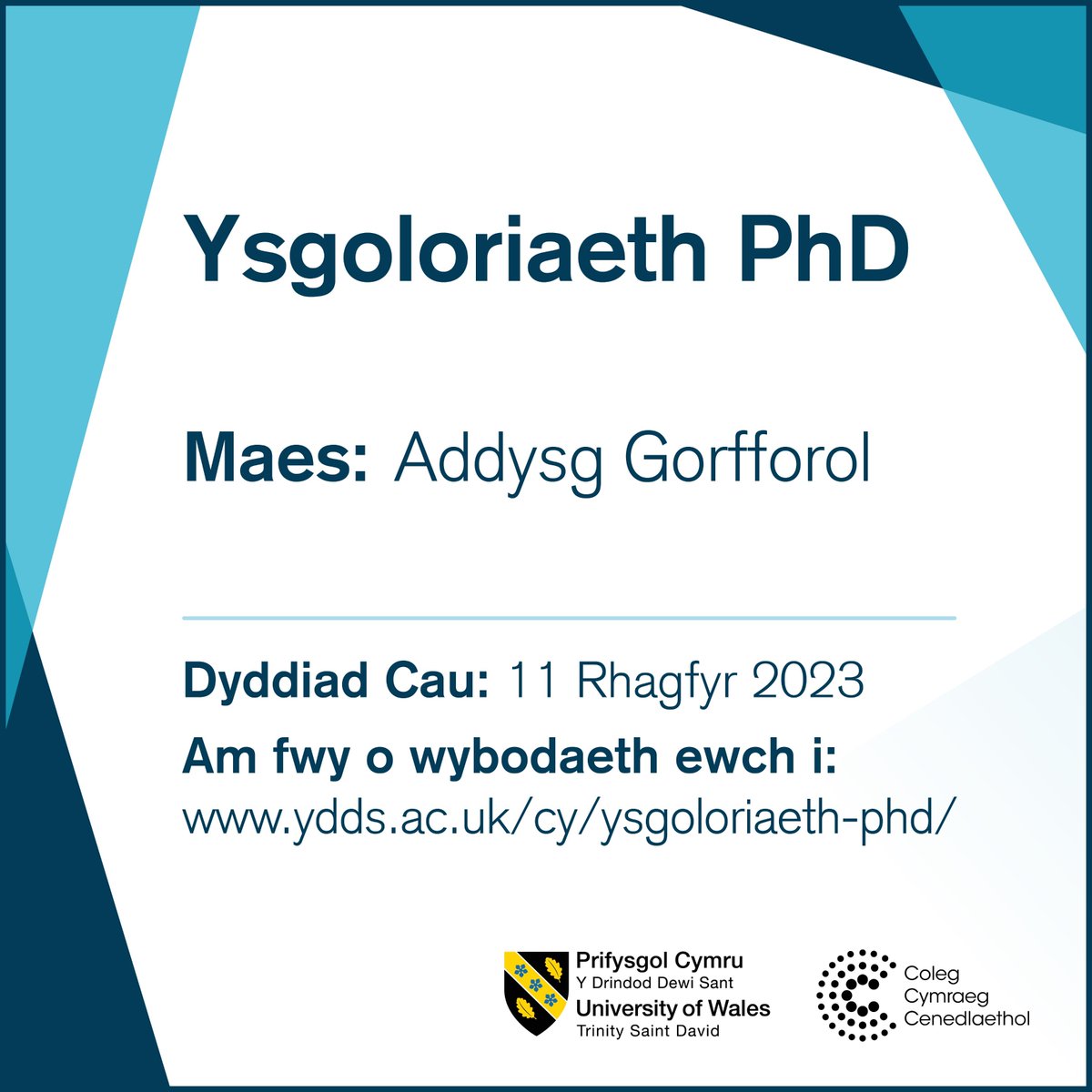 We are delighted to announce that the Institute of Management and Health has been successful in securing a PhD Scholarship in Physical Education under the sponsorship of the Coleg Cymraeg Cenedlaethol and we are now advertising for an applicant. 🤸 eu1.hubs.ly/H06mFCD0