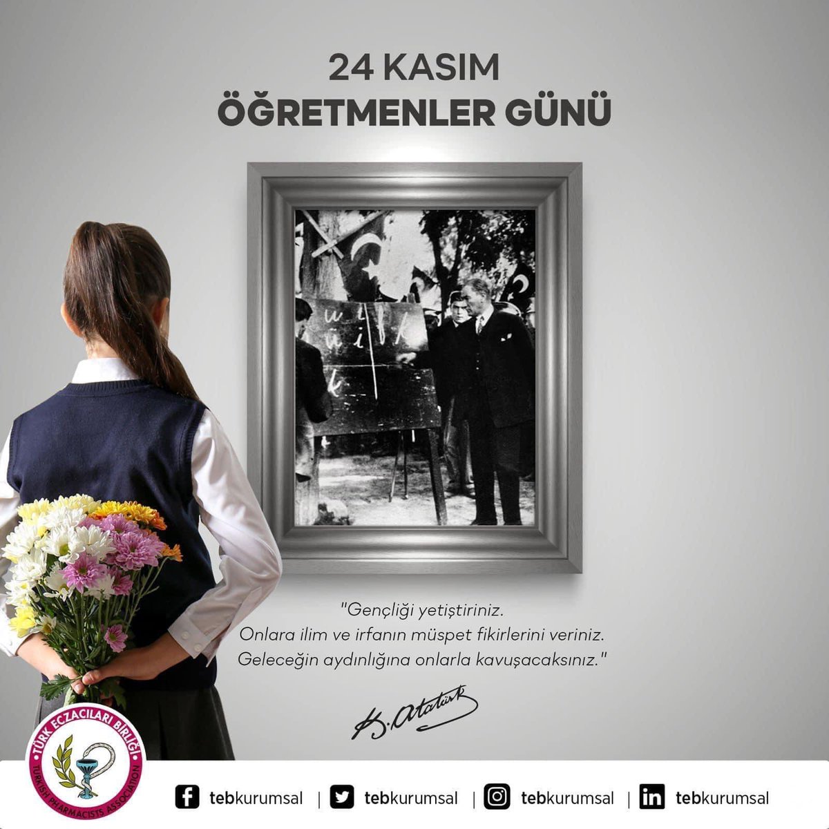 FerdiDemirol's tweet photo. Başöğretmen Gazi Mustafa Kemal Atatürk'ün aydınlanma meşalesini taşıyan, “fikri hür, vicdanı hür, irfanı hür” nesilleri geleceğe hazırlayan tüm öğretmenlerimizin Öğretmenler Günü kutlu olsun...

#24KasımÖğretmenlerGünü https://t.co/F60HKvmEzW