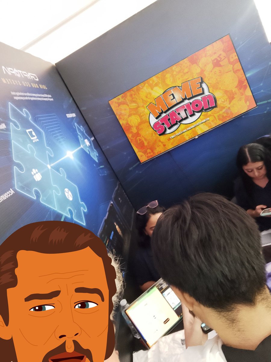 Memestationeth's tweet photo. We are thrilled to announce that we have arrived at cryptopia, one of the year's most important events. We're sure to run into some meme fans here!  #memestation #hugeupdatesoon #eth #crypto #btc #pepe #meme https://t.co/ZWPASUkH6x