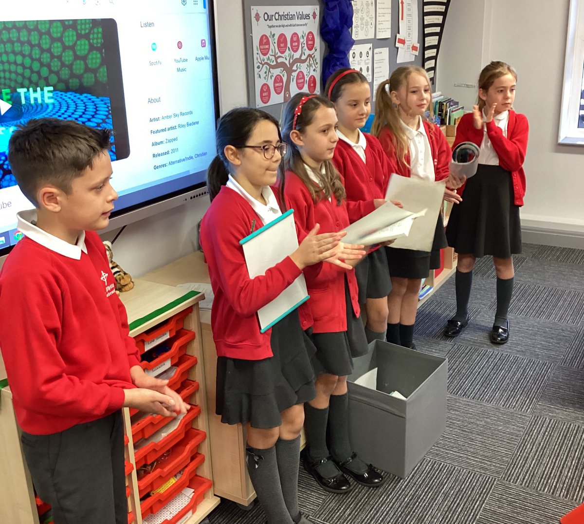 Our class worship team have led a brilliant worship today. They picked a song, created a prayer about our Christian value, read a Bible story, announced Star of the Week and so much more! <a href="/StPhilipCEAP/">St Philip Westbrook</a> #teamstphilips