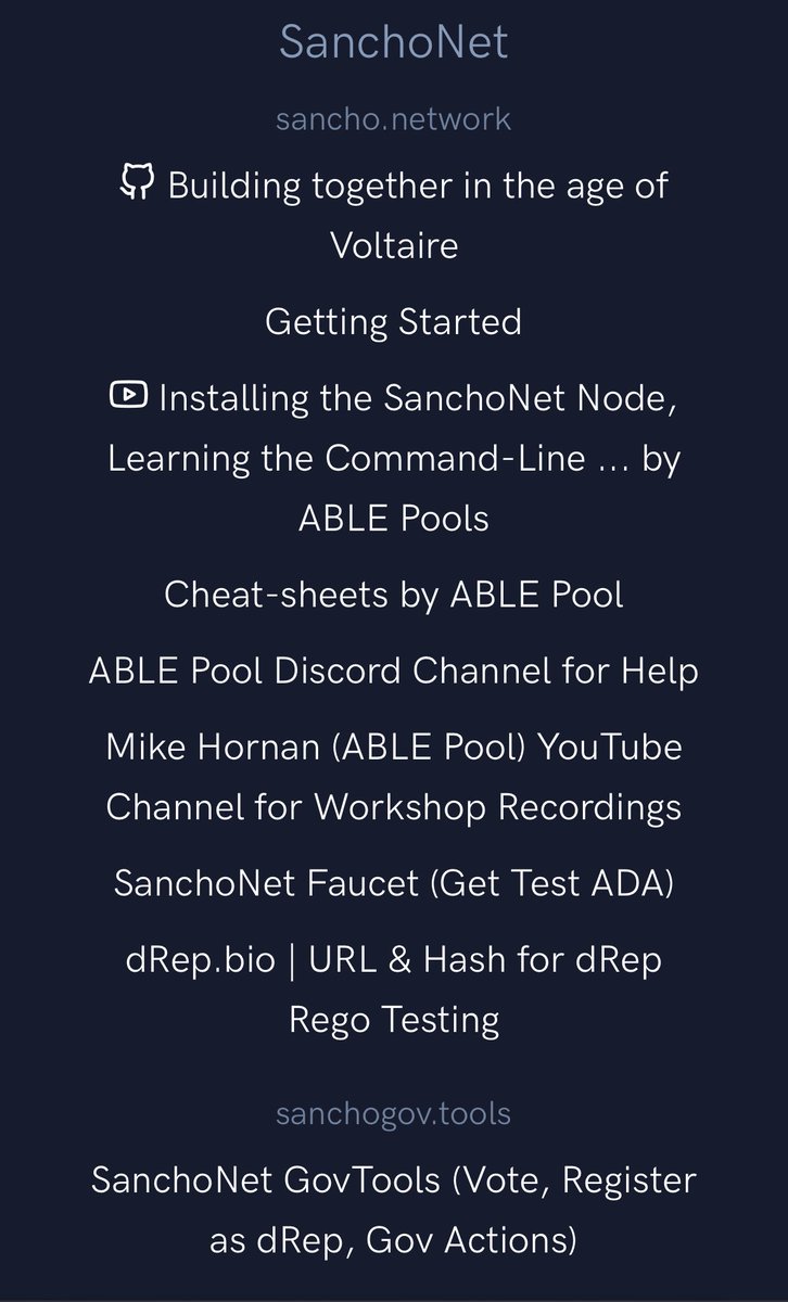 selfdrivenOcto's tweet photo. https://t.co/I3UHqEisvN updated with lots of links relating to SanchoNet & GovTools! @IntersectMBO #CardanoGov #dGov https://t.co/SxpTZh4RyN