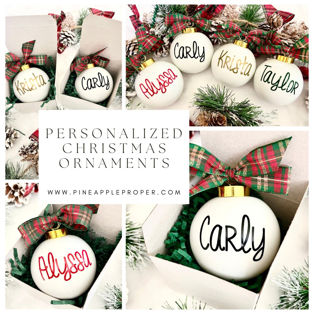 CARLY Preppy Ornaments