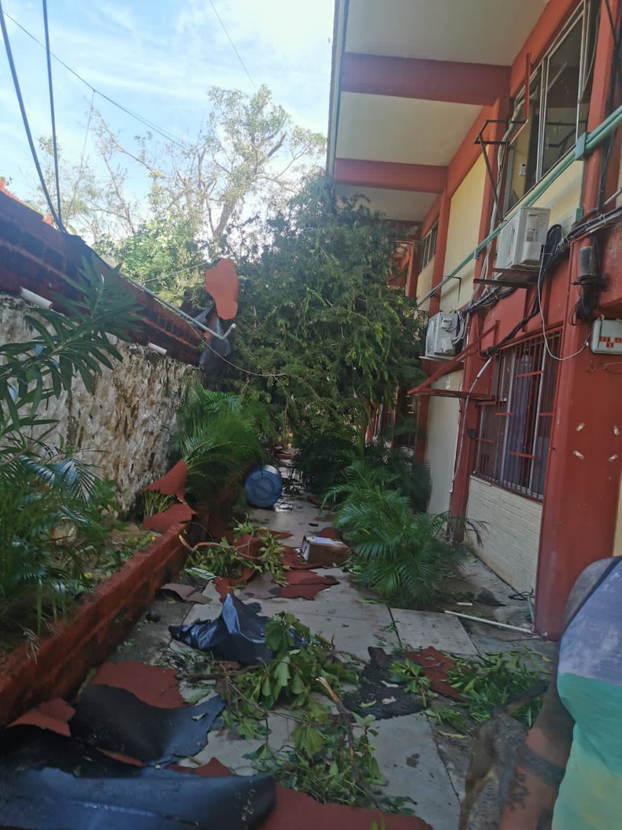 Shelitoupg's tweet photo. Ayer por fin pude subir a mi plantel, aunque ya no se ve tal cual asi, aun queda mucho trabajo por delante, pienso en mis alumnitos y en sus familias, sus hogares, asi como su segundo hogar la escuela. Tenemos un largo camino por recorrer #HuracánOtis #Acapulco #AcapulcoOtis https://t.co/D4cZYFsrhm