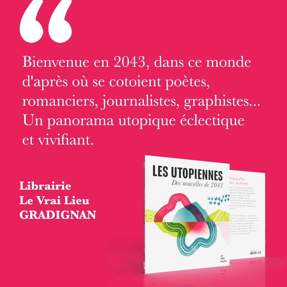 Coup de ❤️ pour "Les Utopiennes. Des nouvelles de 2043 ".🙏