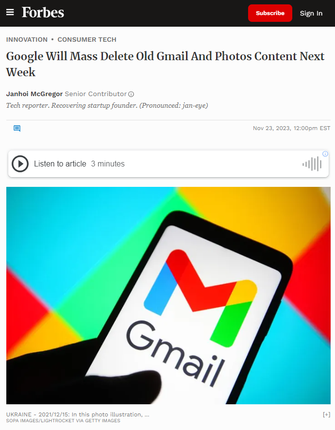 انتباه لمستخدمي G-Mail

ستقوم Google بعد أسبوع بحذف جميع الحسابات التي لم تكن نشطة لمدة عامين في G-Mail وسيختفي مع الحساب كل شيء مثل ملفات Drive وصور Google وغيرها.

ستبدأ العملية يوم 1 ديسمبر القادم، ولتنجو من عملية الحذف عليك الدخول لإيميلك مرة واحدة على الأقل قبل ذلك اليوم.