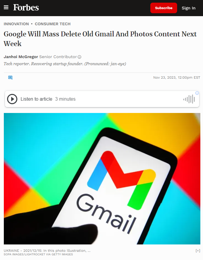   G-Mail: Google       