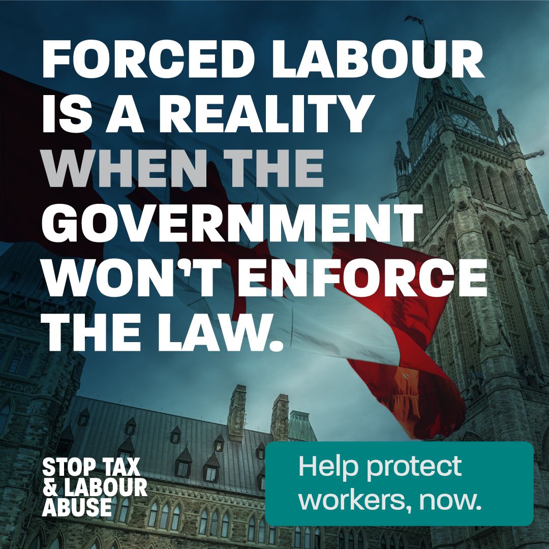 The government is supposed to protect hardworking Canadians. Why are they refusing to do their job? stoptaxandlabourabuse.ca