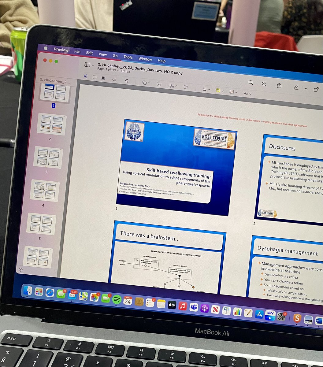 VWilkinsonSLT's tweet photo. Amazing two day Maggie Lee Huckabee course! A lot to implement into current practice to improve SLT management of people with dysphagia 🧠📝🧐✔️ https://t.co/U1RjjjkCFn