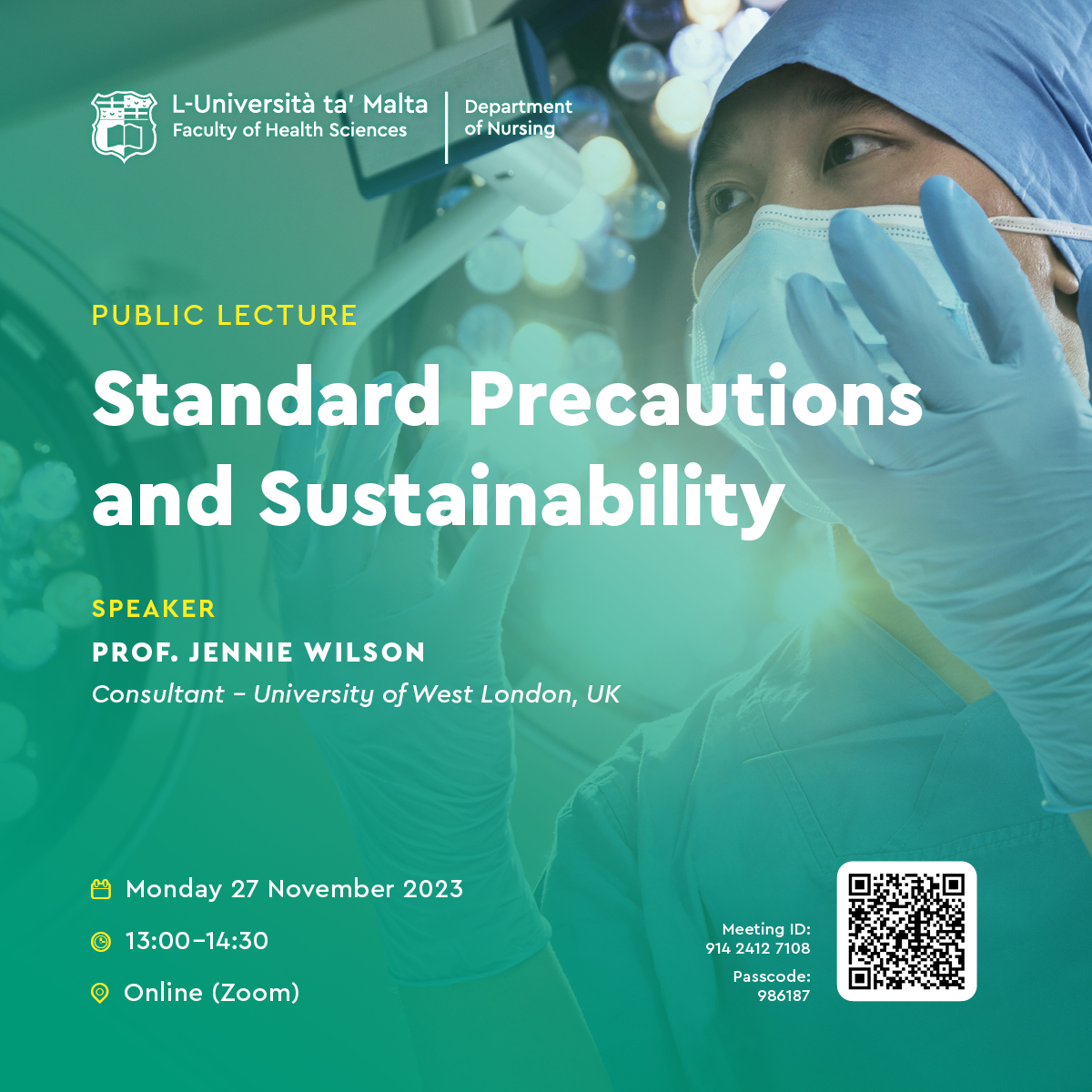 📢 ONLINE PUBLIC LECTURE by Prof Jennie Wilson Links between #infectionprevention & the environment Impact of #IPC practices on carbon footprint of healthcare Aiming towards #NetZero & contributing to the health of the planet #Sustainability 🌏 👇 facebook.com/events/2876684…